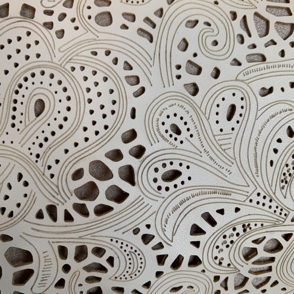 *gently used* Anthropologie leather tote (off-white) - Picture 3 of 11